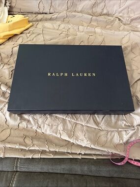 Ralph Lauren Navy Box with Gold Logo